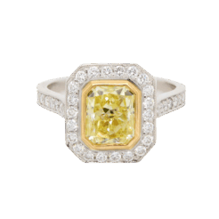 "Sunny" Estate Yellow Diamond Ring