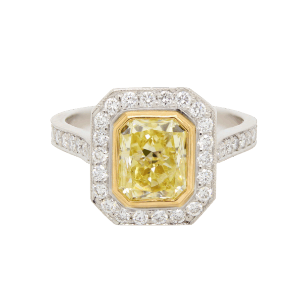 "Sunny" Estate Yellow Diamond Ring
