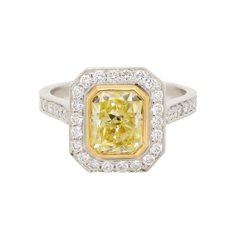 "Sunny" Estate Yellow Diamond Ring
