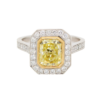 "Sunny" Estate Yellow Diamond Ring