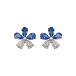 "Geranium" Estate Sapphire Earrings