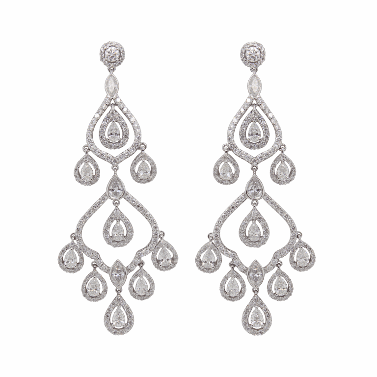 "Shimmer" Vintage Diamond Earrings