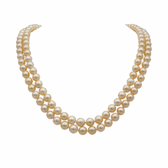 "Champagne Gold" Vintage Double Pearl Strand