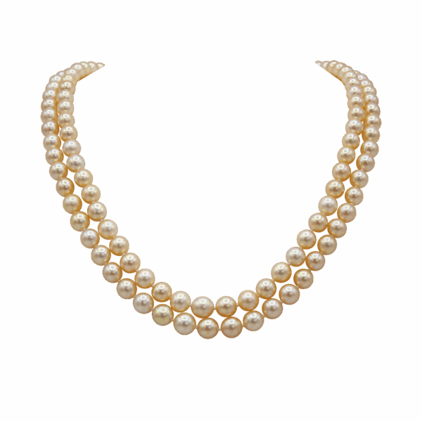 "Champagne Gold" Vintage Double Pearl Strand