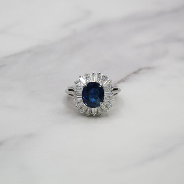 "Ballerina" Vintage Sapphire Ring - Image 2