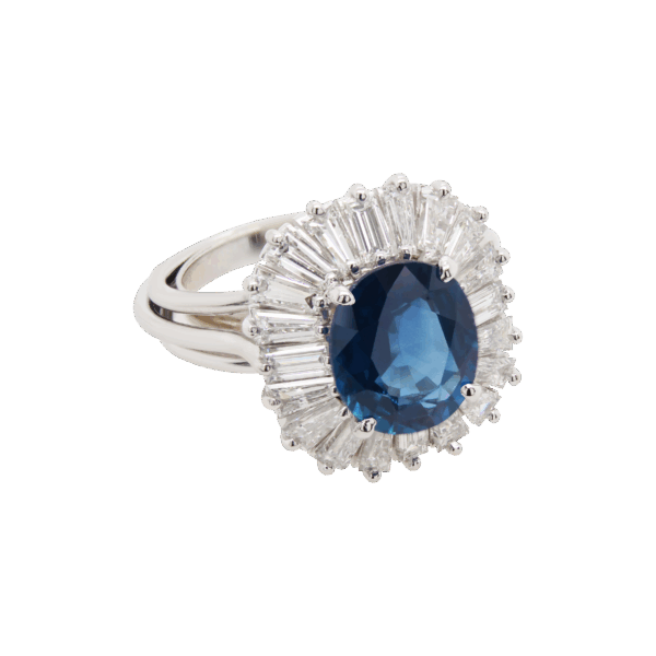 "Ballerina" Vintage Sapphire Ring