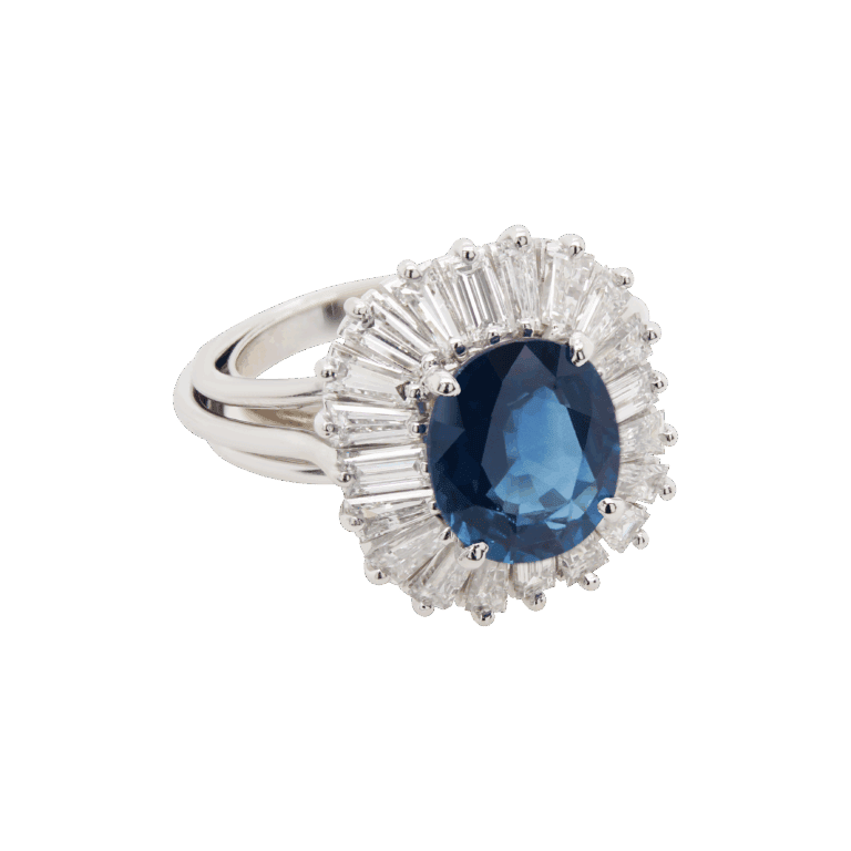 "Ballerina" Vintage Sapphire Ring