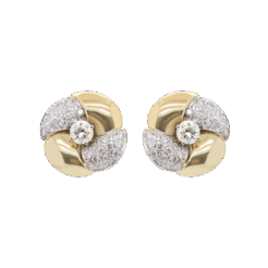"Blossom" Vintage Diamond Earrings