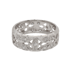 "Forever Filigree" Vintage Diamond Band