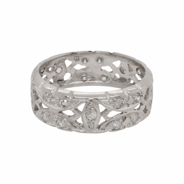 "Forever Filigree" Vintage Diamond Band