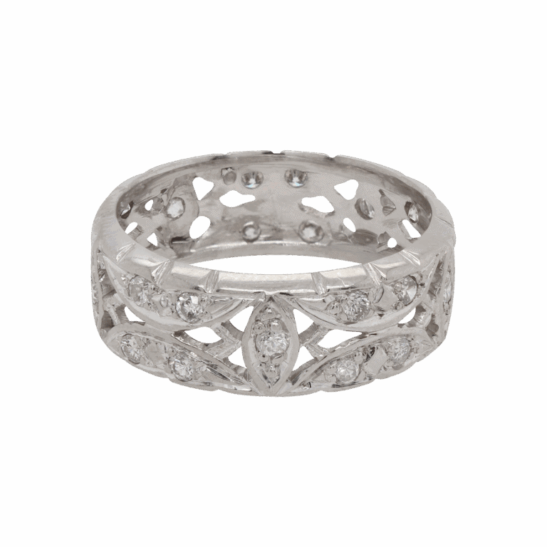 "Forever Filigree" Vintage Diamond Band