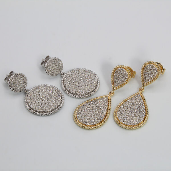 "Stardust" Diamond Earrings - Image 3