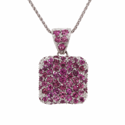 "Fuchsia" Estate Pink Tourmaline Pendant