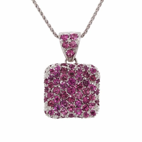 "Fuchsia" Estate Pink Tourmaline Pendant