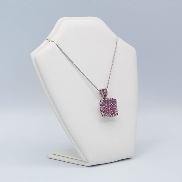 "Fuchsia" Estate Pink Tourmaline Pendant - Image 3