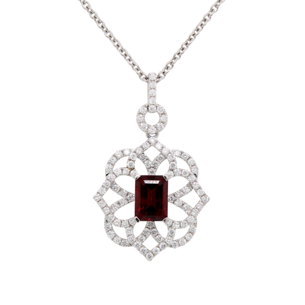 "Cabernet" Estate Garnet Pendant