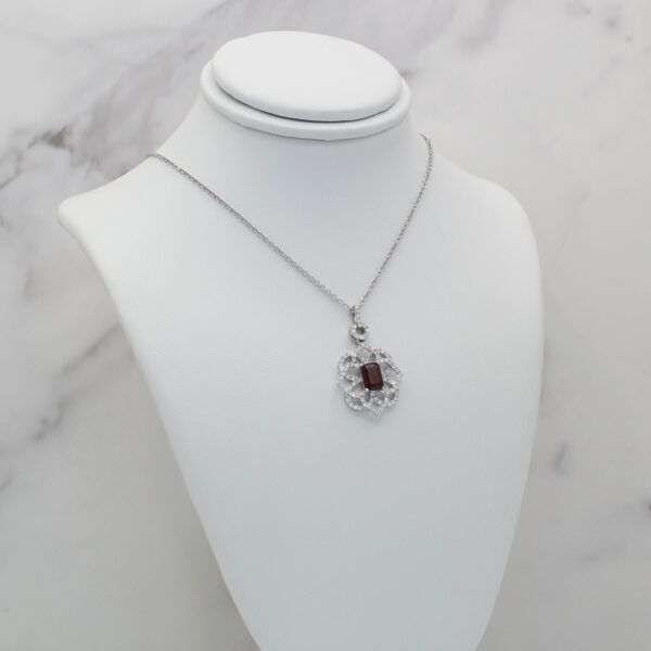 "Cabernet" Estate Garnet Pendant - Image 3