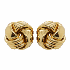 "Golden Knots" Vintage 18kt Gold Earrings