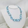 "Heavenly Hues" Estate Blue Topaz Necklace - Image 3