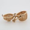 "Nantucket Basket" 14kt Gold Vintage Pendant - Image 3