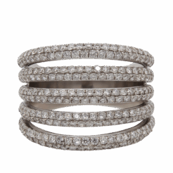 "Diamond Stack" Estate Diamond Ring