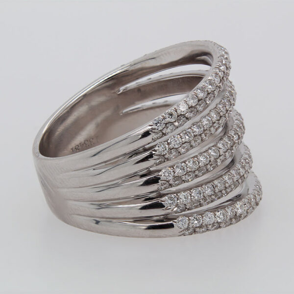 "Diamond Stack" Estate Diamond Ring - Image 2