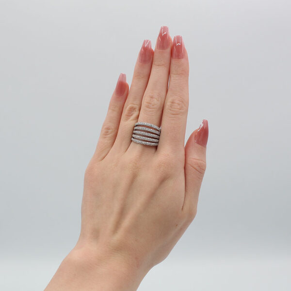 "Diamond Stack" Estate Diamond Ring - Image 3