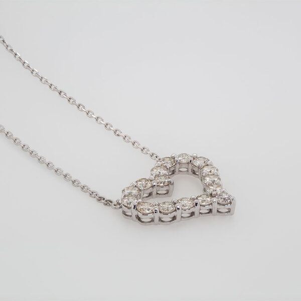 "Heart of Hearts" Estate Diamond Necklace - Image 2