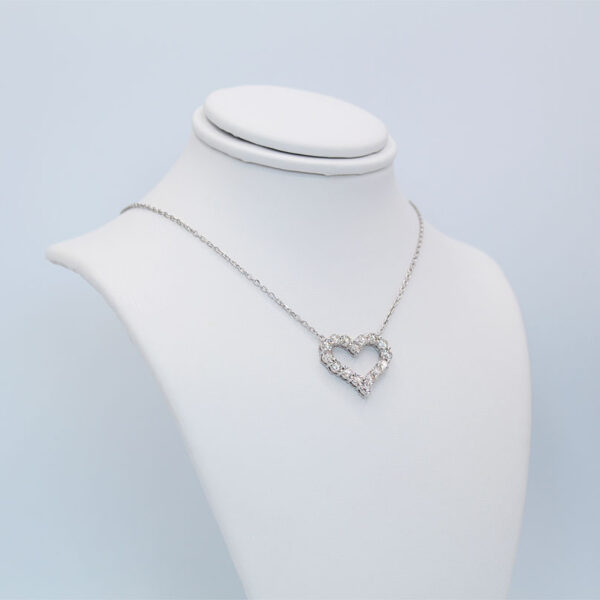 "Heart of Hearts" Estate Diamond Necklace - Image 3