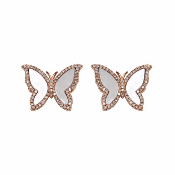 DABAKAROV Mother of Pearl Butterfly Earrings