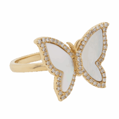 DABAKAROV Mother of Pearl Butterfly Ring