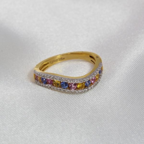 KALLATI Multicolored Sapphire Band - Image 3