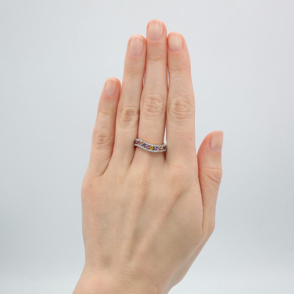 KALLATI Multicolored Sapphire Band - Image 4