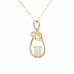 "Wrapped in Gold" Opal Pendant