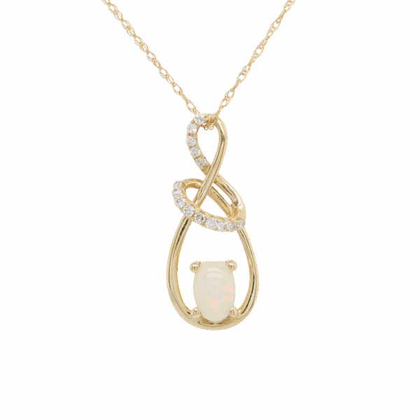 "Wrapped in Gold" Opal Pendant