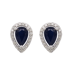 "Drops of Rain" Sapphire Earrings