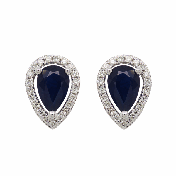 "Drops of Rain" Sapphire Earrings
