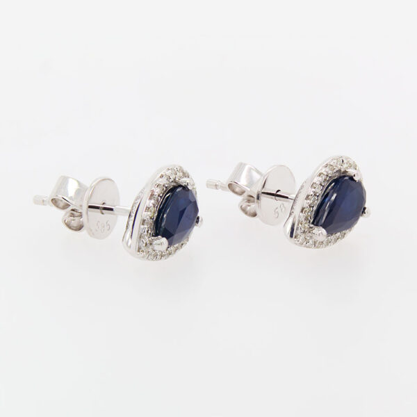 "Drops of Rain" Sapphire Earrings - Image 2