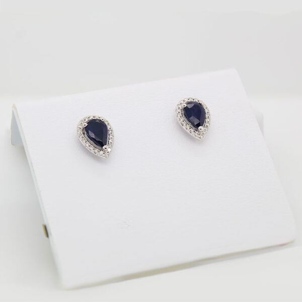 "Drops of Rain" Sapphire Earrings - Image 3
