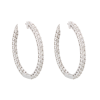 "Astonishing" Diamond Hoop Earrings