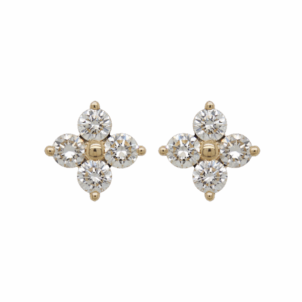 "Quartet" Diamond Earrings