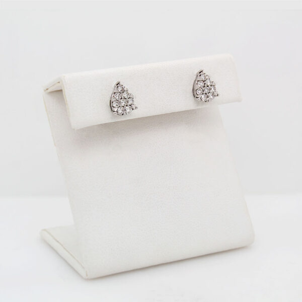 "Sparkling Pear"Diamond Earrings - Image 3