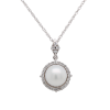 "Pearly Halo" Pearl Pendant