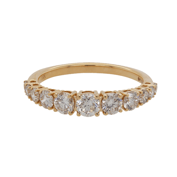 "Lively" Graduated Diamond Band