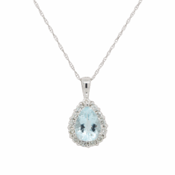 "Ocean's Whisper" Aquamarine Pendant