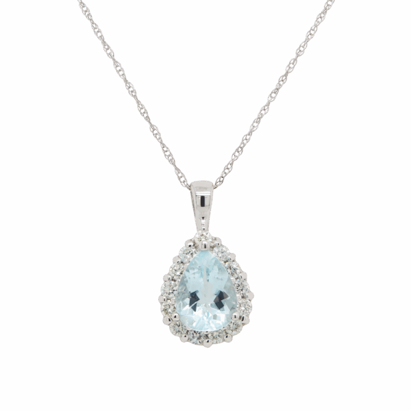 "Ocean's Whisper" Aquamarine Pendant