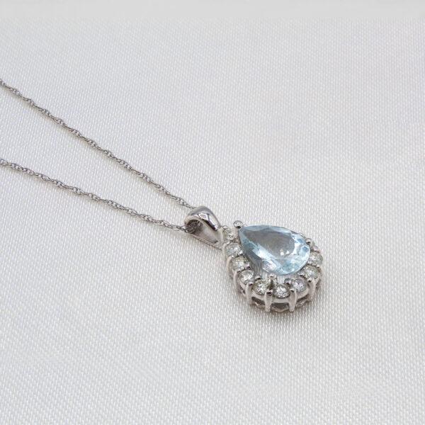 "Ocean's Whisper" Aquamarine Pendant - Image 2