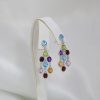 "Rainbow Chandelier" Multistone Earrings - Image 2