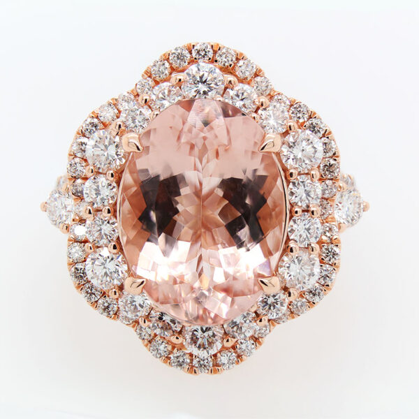 "Baby Pink" Morganite Ring - Image 3