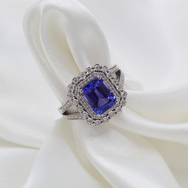 "Canterbury Bells" Tanzanite Ring - Image 2